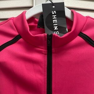 SHEIN Barbiecore sporty pink mini dress
